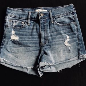 Abercrombie & Fitch High Waist Jean Denim Shorts